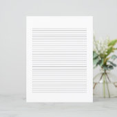 Klassiek Elegeant Monogram Script Briefpapier (Staand voorkant)