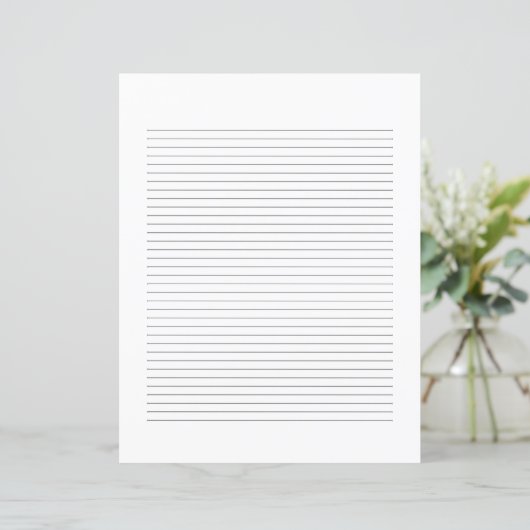 Klassiek Elegeant Monogram Script Briefpapier (Staand voorkant)
