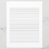 Klassiek Elegeant Monogram Script Briefpapier (Voorkant)