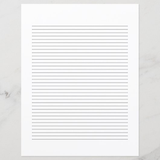 Klassiek Elegeant Monogram Script Briefpapier (Voorkant)