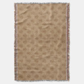 Klassiek  Emblem Brown Taupe Linen Deken (Voorkant Verticaal)