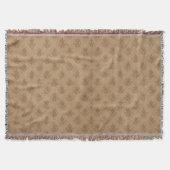 Klassiek  Emblem Brown Taupe Linen Deken (Voorkant)