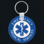 Klassiek EMT EMS Paramedic-symbool Sleutelhanger<br><div class="desc">Een klassieke EMT/EMS paramedische Sleutelhanger.</div>
