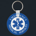 Klassiek EMT EMS Paramedic-symbool Sleutelhanger<br><div class="desc">Een klassieke EMT/EMS paramedische Sleutelhanger.</div>