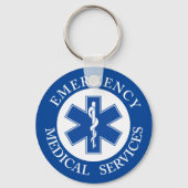 Klassiek EMT EMS Paramedic-symbool Sleutelhanger (Voorkant)