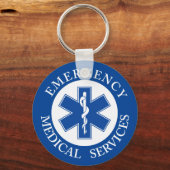 Klassiek EMT EMS Paramedic-symbool Sleutelhanger (Voorkant)