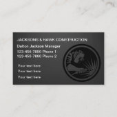 Klassiek en cool constructie thema visitekaartje (Voorkant)