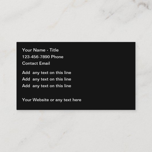 Klassiek en cool constructie thema visitekaartje (Achterkant)