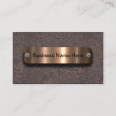 Klassiek en cool constructie thema visitekaartje (Voorkant)