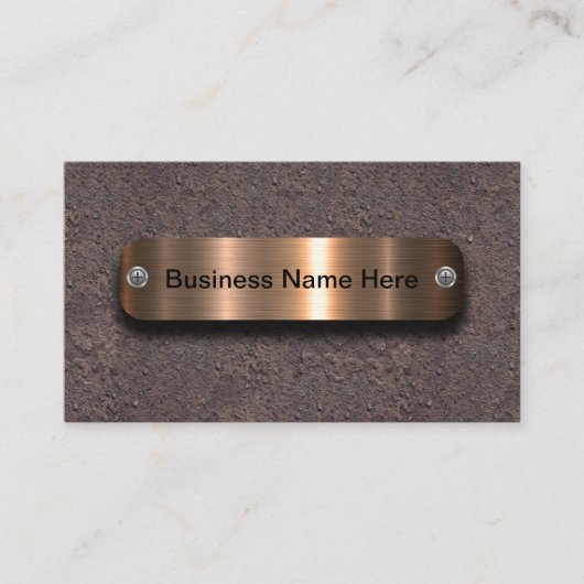 Klassiek en cool constructie thema visitekaartje (Voorkant)