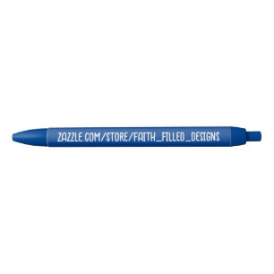 Klassiek en eenvoudig. Blauw en wit. Zwarte Inkt Pen