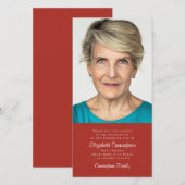 Klassiek en Eenvoudig Fotomemento Bedankkaart (Voorkant / Achterkant)