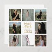 Klassiek en eenvoudig wit | Foto Afstuderen Kaart (Voorkant / Achterkant)