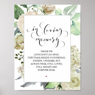 Klassiek en Elegant Huwelijksherdenking Tafelbord Poster