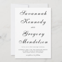 Klassiek en Elegant Script Muted Floral Wedding Kaart