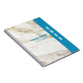 Klassiek en Functioneel Wit Marmer Notitieboek (Rechterzijde)