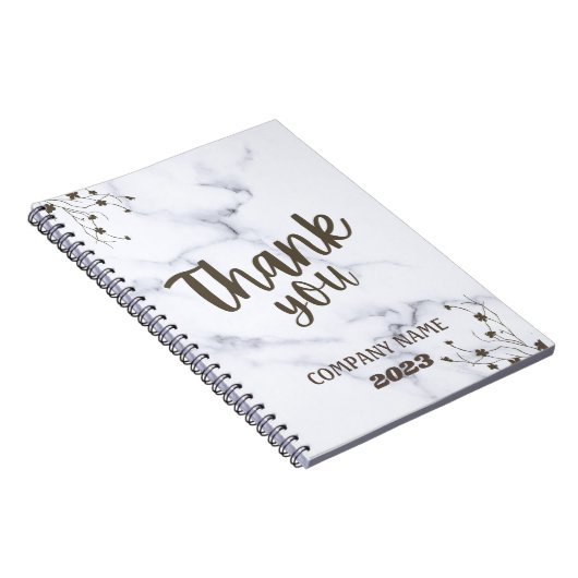 Klassiek en Functioneel Witte Marmer Notitieboek (Rechterzijde)