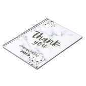 Klassiek en Functioneel Witte Marmer Notitieboek (Linkerzijde)