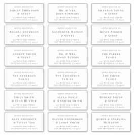 Klassiek en legant huwelijksfeestlabel sticker