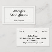 Klassiek en professioneel, met drievoudige grens B Visitekaartje (Voorkant / Achterkant)