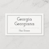 Klassiek en professioneel, met drievoudige grens B Visitekaartje (Voorkant)