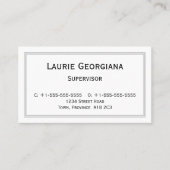 Klassiek en  professioneel Visitekaartje (Voorkant)