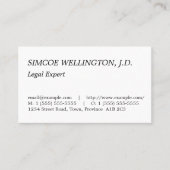 Klassiek en traditioneel professioneel Visitekaart Visitekaartje (Voorkant)