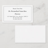 Klassiek, , en Traditioneel Visitekaartje (Voorkant / Achterkant)