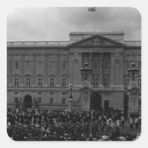 Klassiek Engeland Londen Oude Garde Buckingham Pal Vierkante Sticker