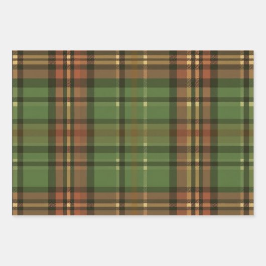 Klassiek Engels Folk Plaid Wrapping Paper (Voorkant)