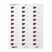 Klassiek Era Chevrolet Belair-adreslabel uit de ja Etiket (Full Sheet)