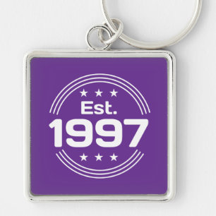 Klassiek Est. 1997 Limited Edition Tekst Sleutelhanger