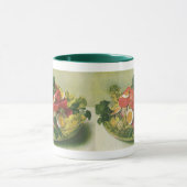 Klassiek eten, biologische gemengde groene mesclun mok (Midden)