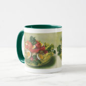 Klassiek eten, biologische gemengde groene mesclun mok (Voorkant links)