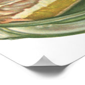 Klassiek eten, citroen meringue taart dessert poster (Hoek)