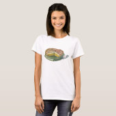 Klassiek eten, citroen meringue taart dessert t-shirt (Voorkant volledig)