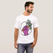 Klassiek eten niet bombs shirt (Voorkant volledig)