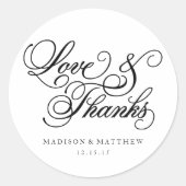 Klassiek | Etiketten huwelijksgunst (Voorkant)