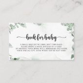 Klassiek Eucalyptus Baby shower Book Request Informatiekaartje (Voorkant)