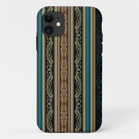 Klassiek Europees Stripe Patroon Case-Mate iPhone Case (Achterkant)