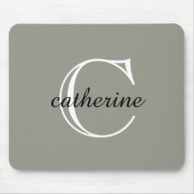 Klassiek Evergreen Mist Script Monogram