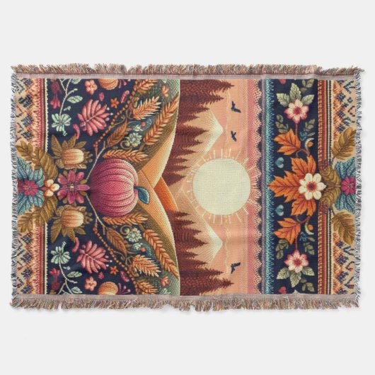 Klassiek Fair Isle herfst Deken (Voorkant)