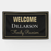 Klassiek, Familie reünie welkom Banner (Horizontaal)