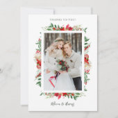 Klassiek Fancy kerstcadeau Lijst Bedankkaart (Voorkant)