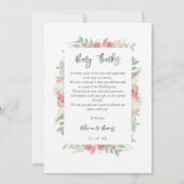 Klassiek Fancy kerstcadeau Lijst Bedankkaart (Achterkant)