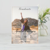 Klassiek Fancy met Foto Afstuderen Celebration Kaart (Staand voorkant)