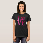 Klassiek Felle Roze Liefde T-shirt (Voorkant volledig)
