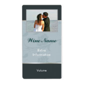 Klassiek floraal wijnlabel etiket (Voorkant)