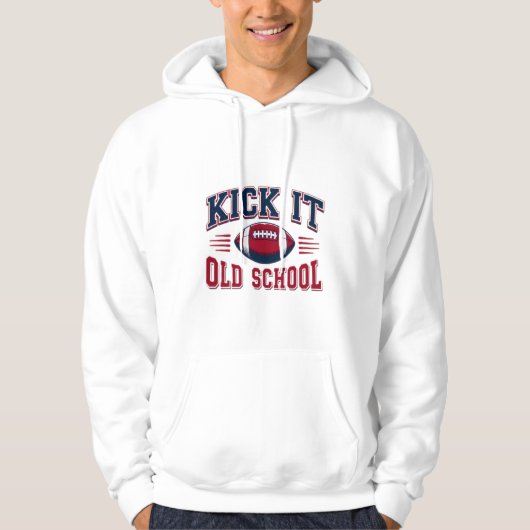 Klassiek football hoodie (Voorkant)