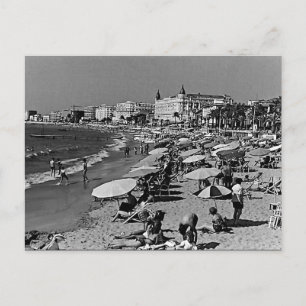 Klassiek Frankrijk Cannes het strand Briefkaart